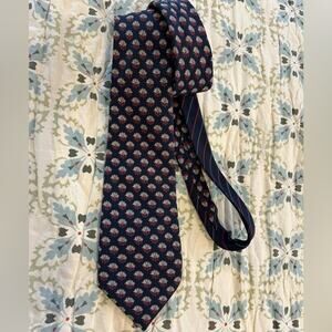 Gianni Poletti Navy Silk Tie